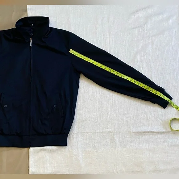 NWT Harrington Zip Jacket Dark Navy Blue Large - Picture 4 of 9